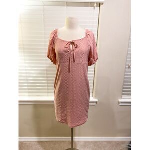 Vibe Sportswear Pink Eyelet Dress XL